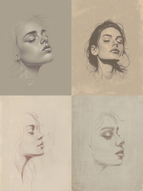 Ethereal Stipple Portrait