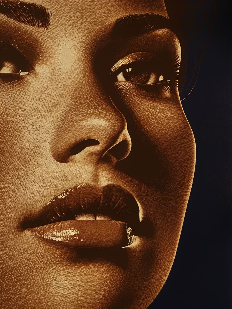 Golden Halftone Radiance