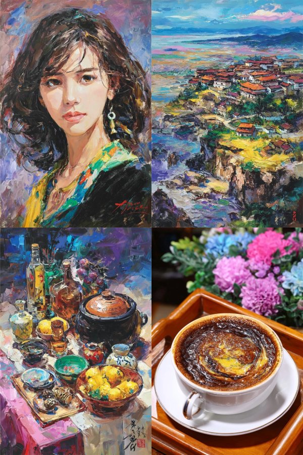 Vibrant Impressionist Muse