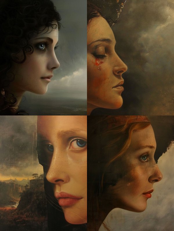Melancholic Portraits of Ethereal Women