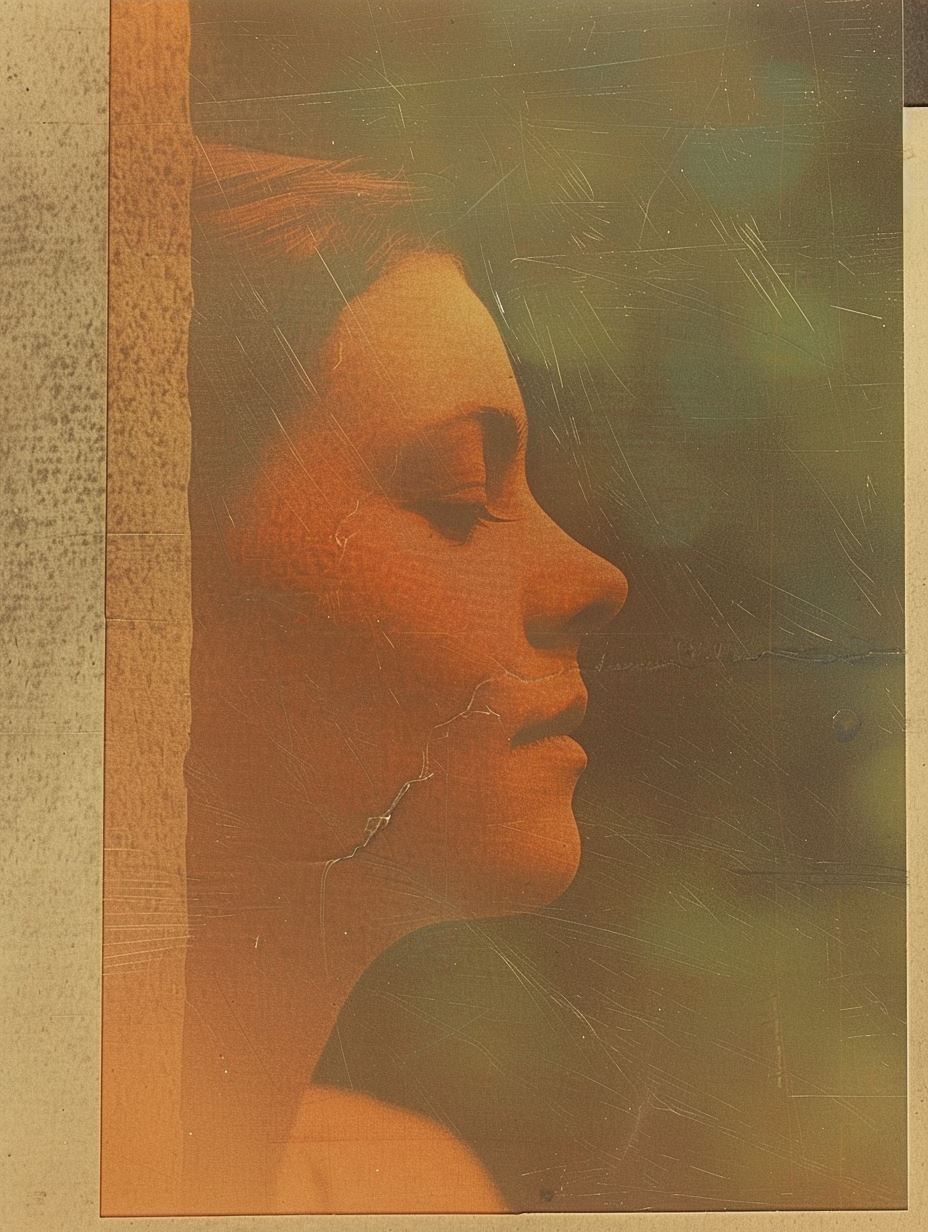 Vintage Soul Portrait in Gold