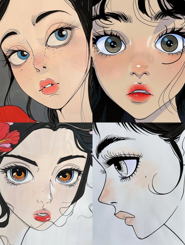 Modern Stylized Portrait Art