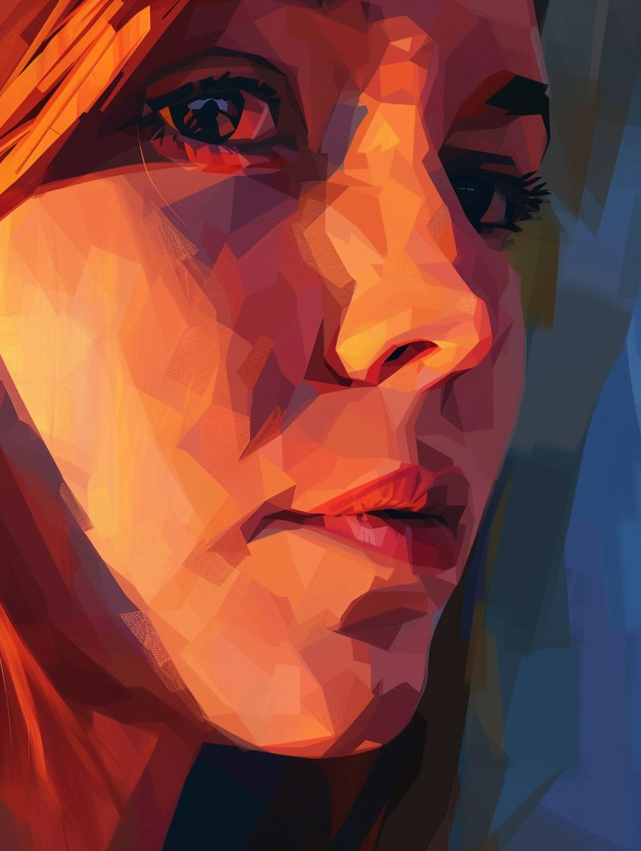 Prismatic Low Poly Portrait
