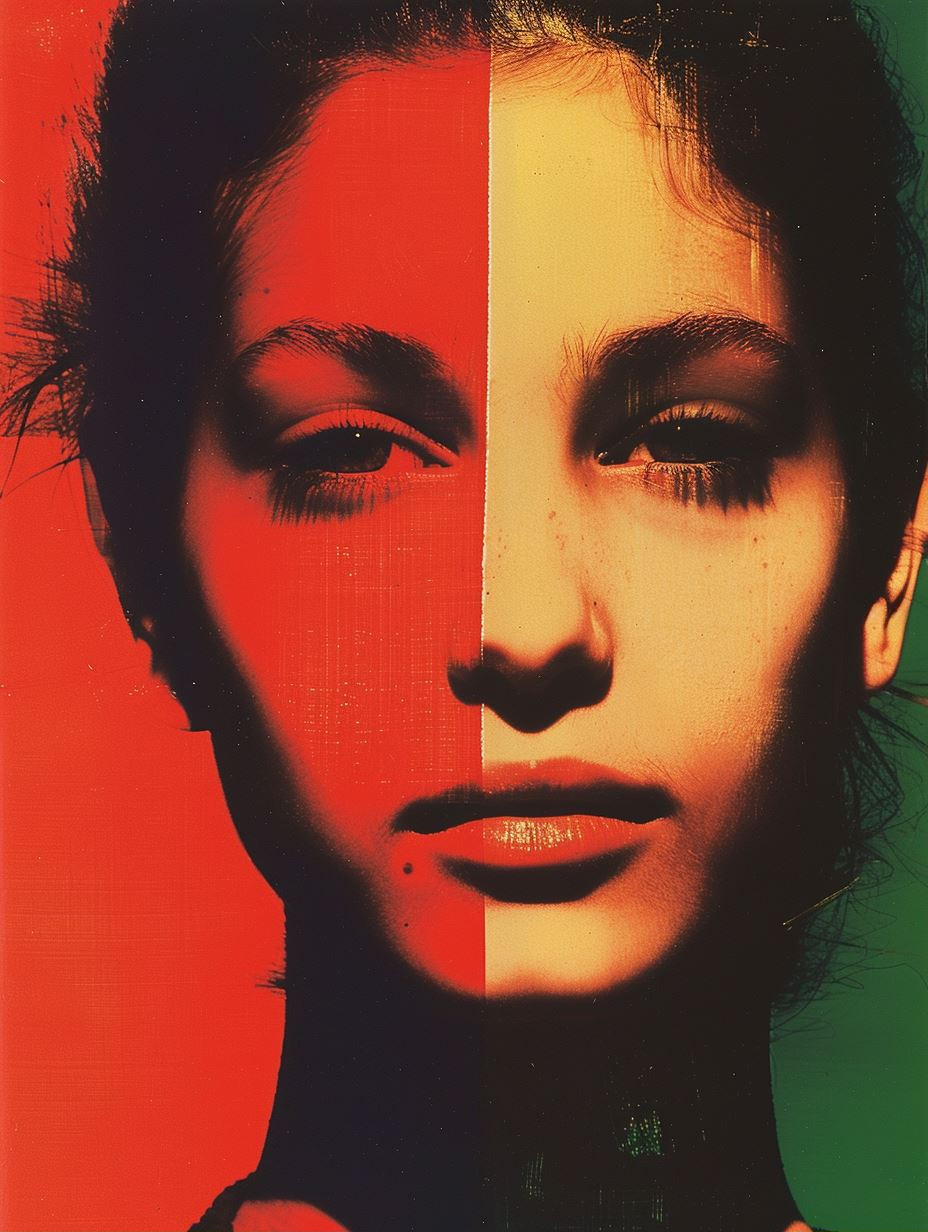 Chromatic Split Portrait