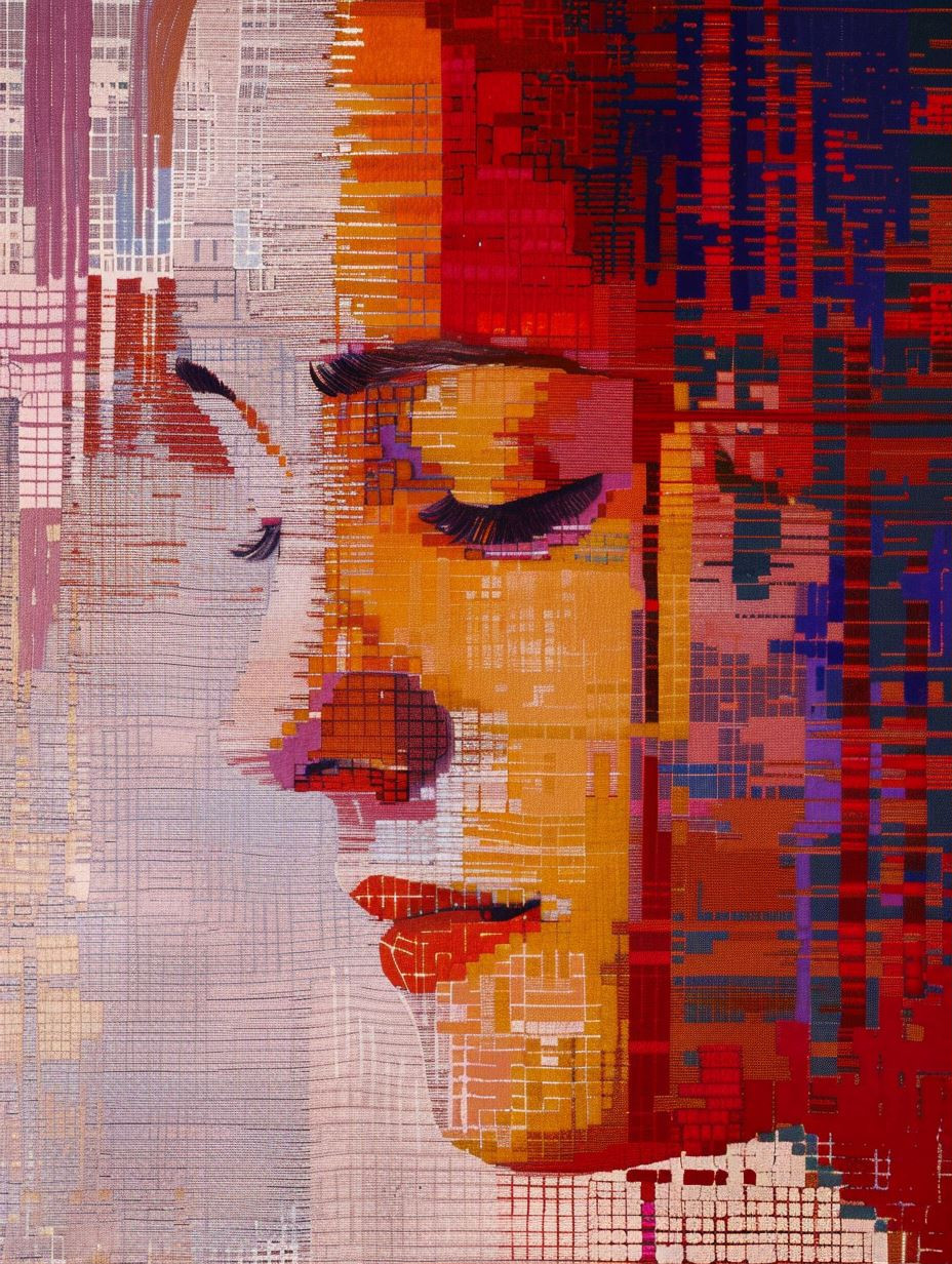 Digital Fragmented Portrait Study