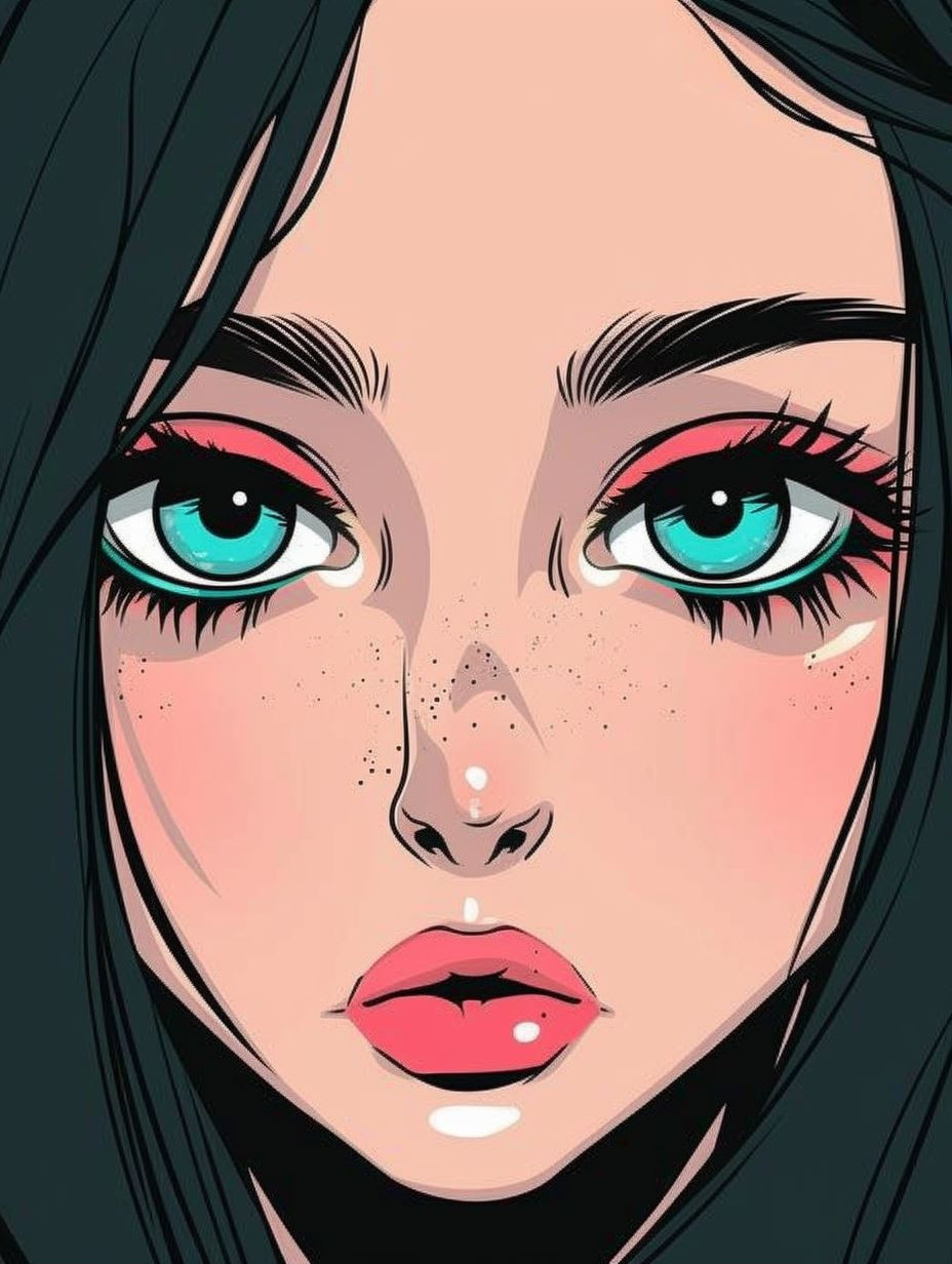 Neon Gaze Comic Art