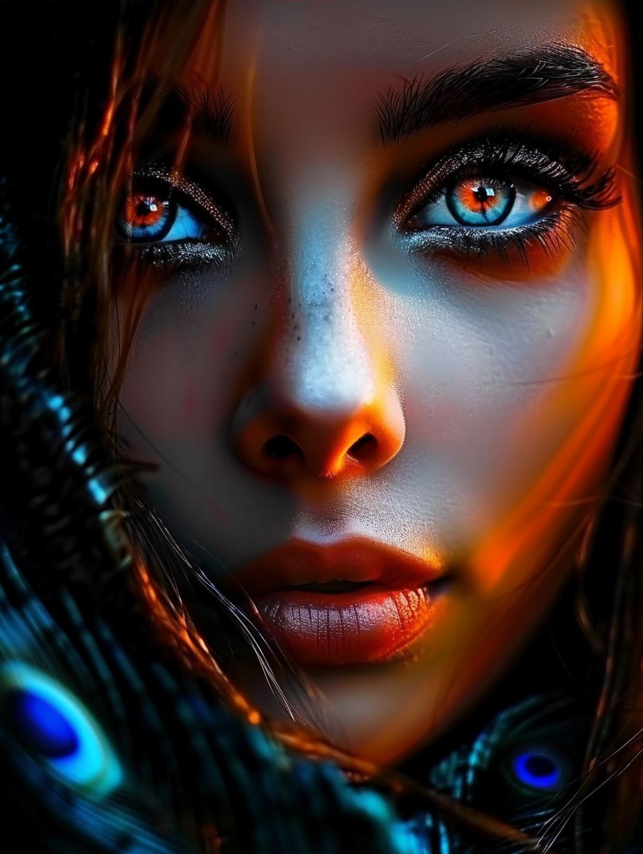 Celestial Fire and Ice Gaze
