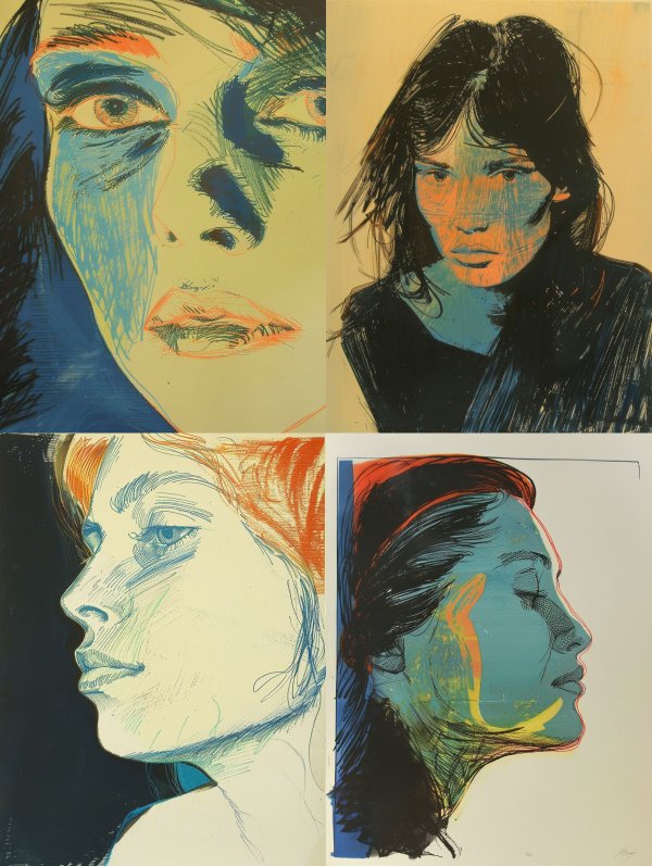 Electric Pastel Portrait