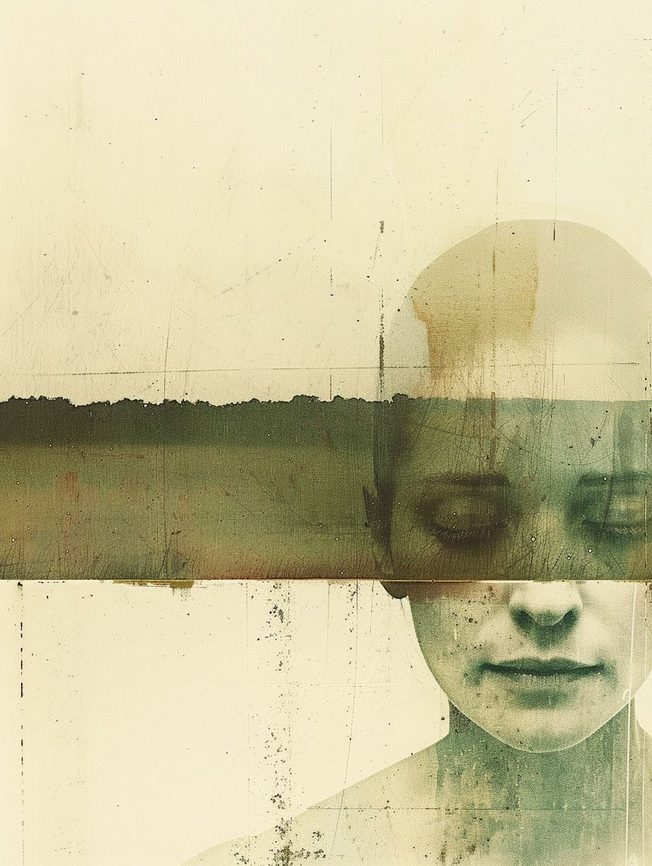 Vintage Textured Ethereal Portrait