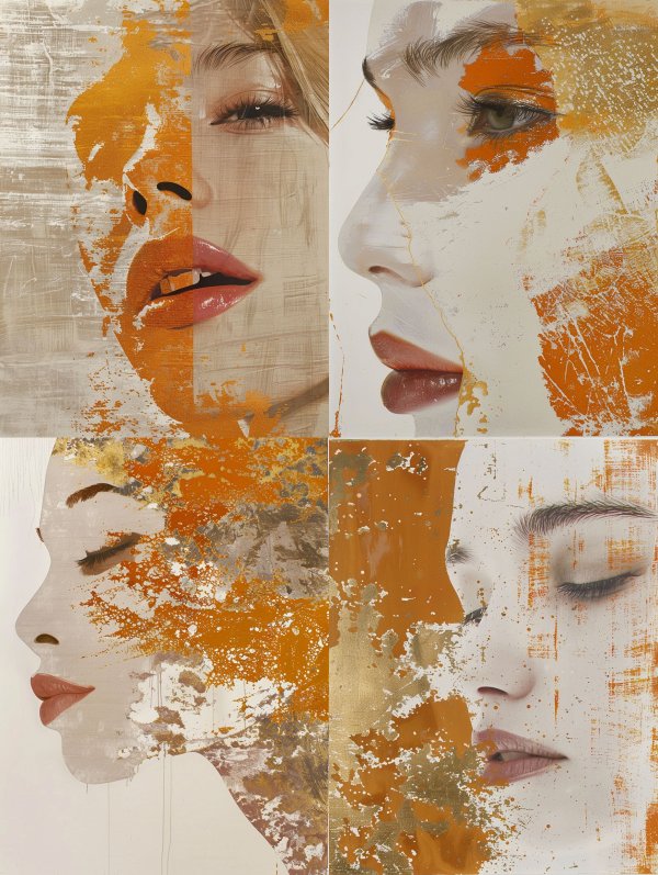 Gilded Fragment Portrait