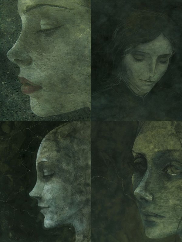Ethereal Stone Portrait Profile