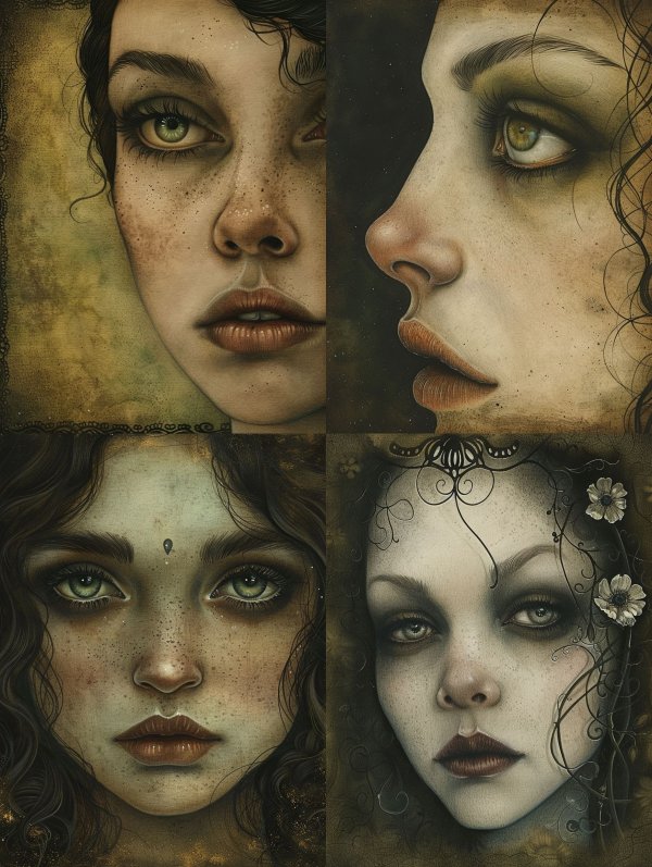 Haunting Ethereal Portrait Studies