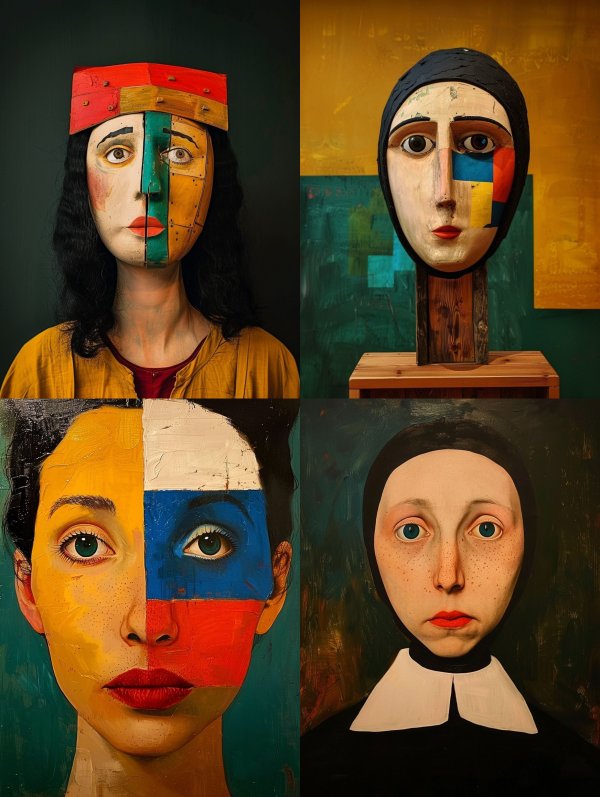 Fragmented Soul Wooden Mask