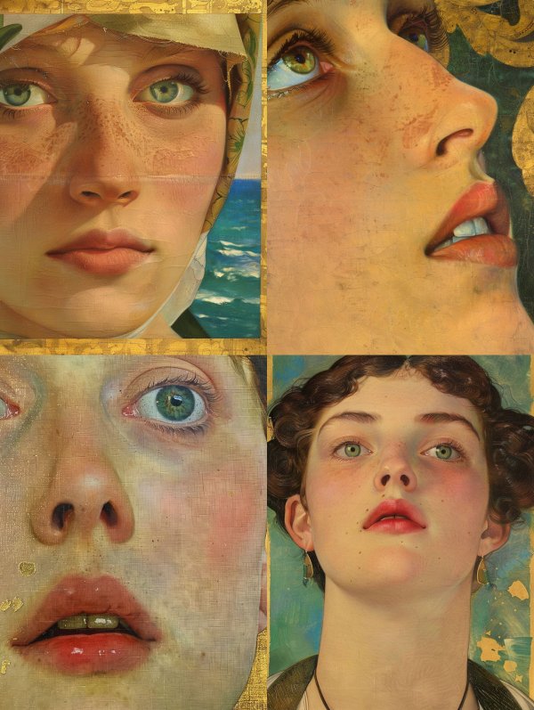 Ethereal Gaze Classical Portraiture