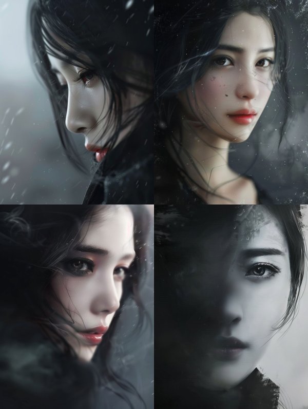 Melancholy Winter Gaze