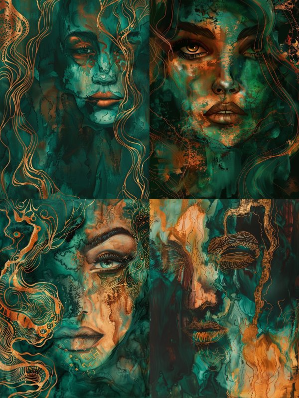 Emerald Soul in Golden Veins