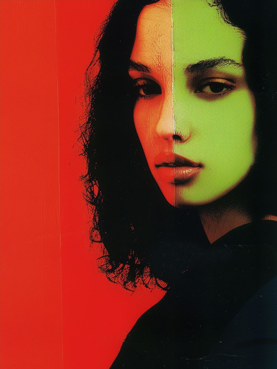 Chromatic Split Portrait