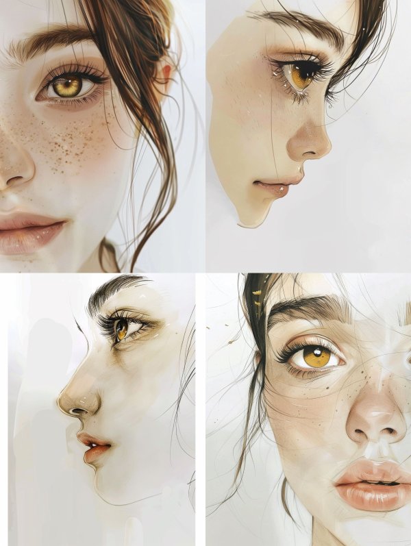 Golden Gaze Ethereal Portrait