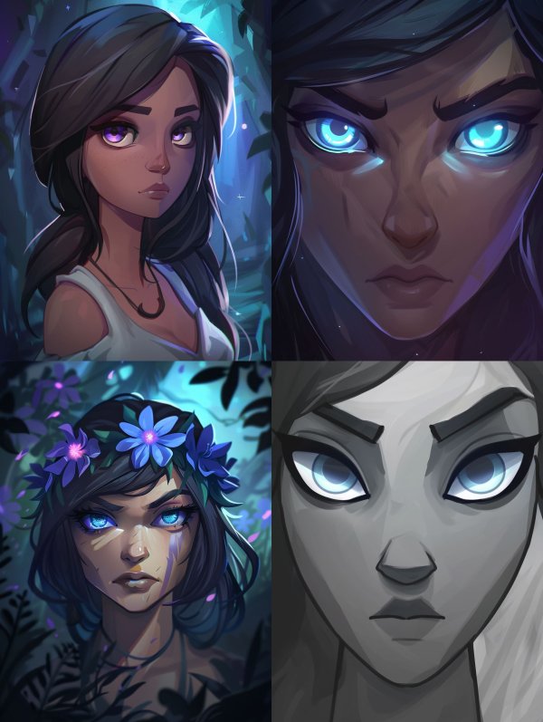 Mystic Twilight Forest Portrait