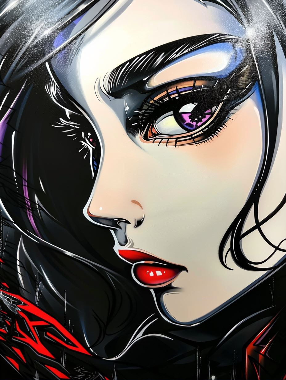 Neon Noir Cybernetic Gaze