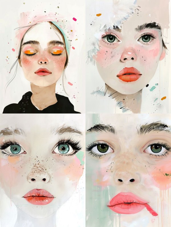 Ethereal Watercolor Muse