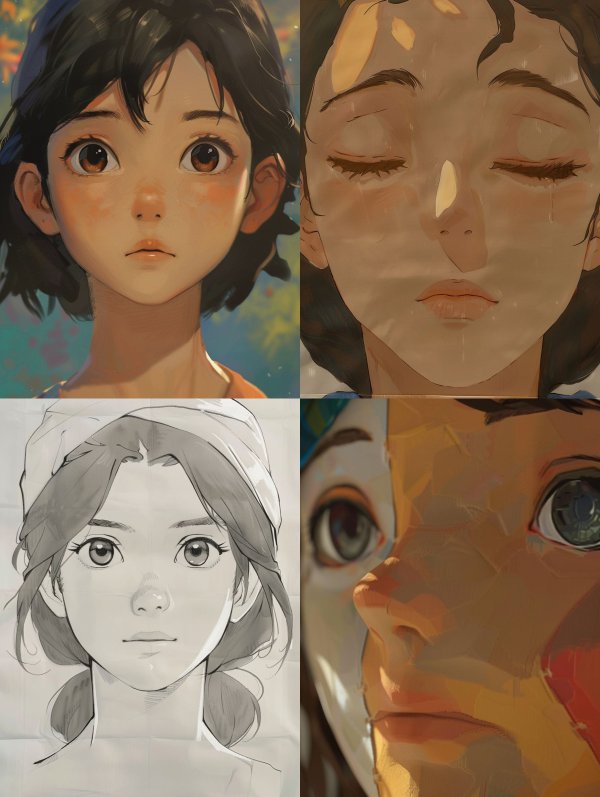 Ethereal Anime Portrait Studies
