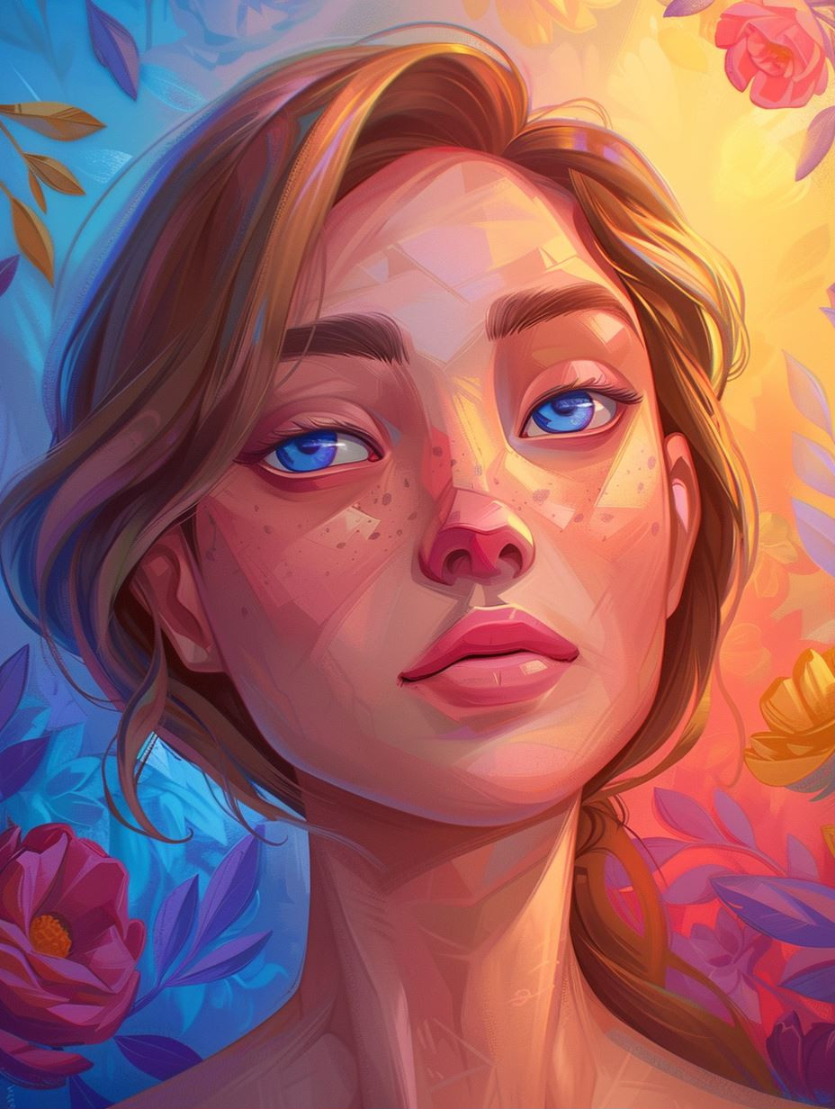 Prismatic Dream Portrait