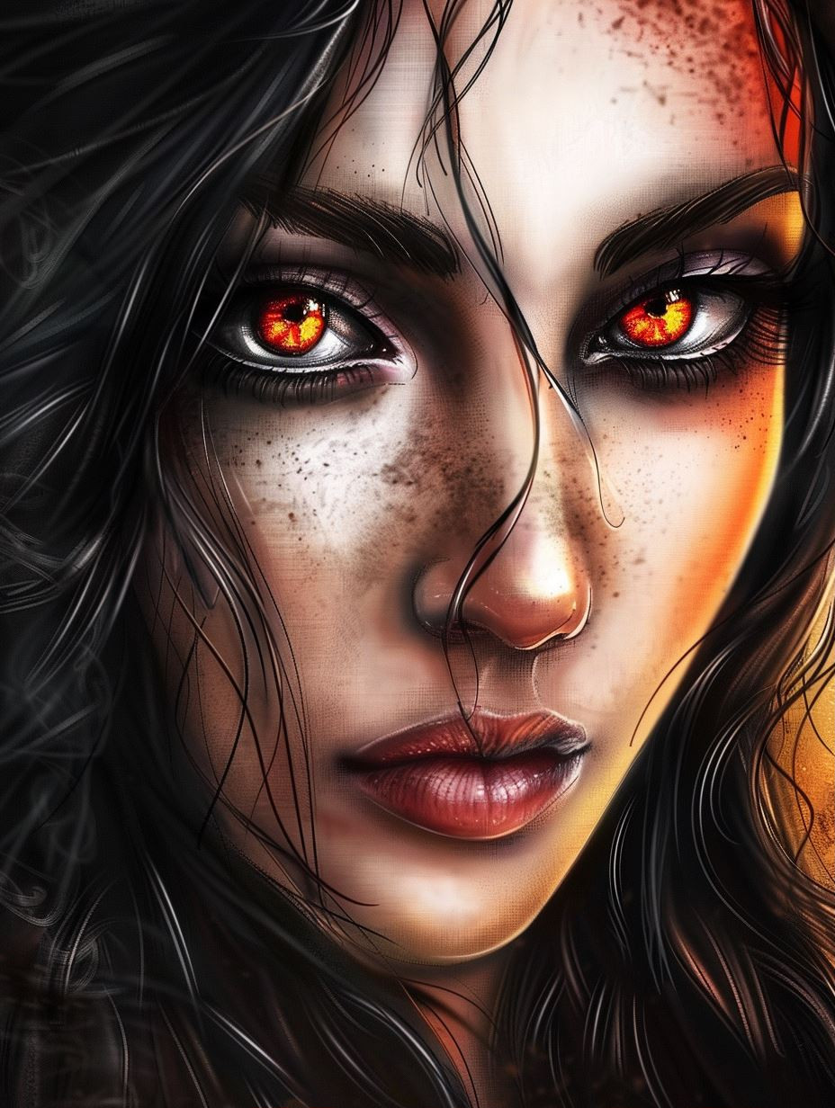 Ember Gaze Portrait