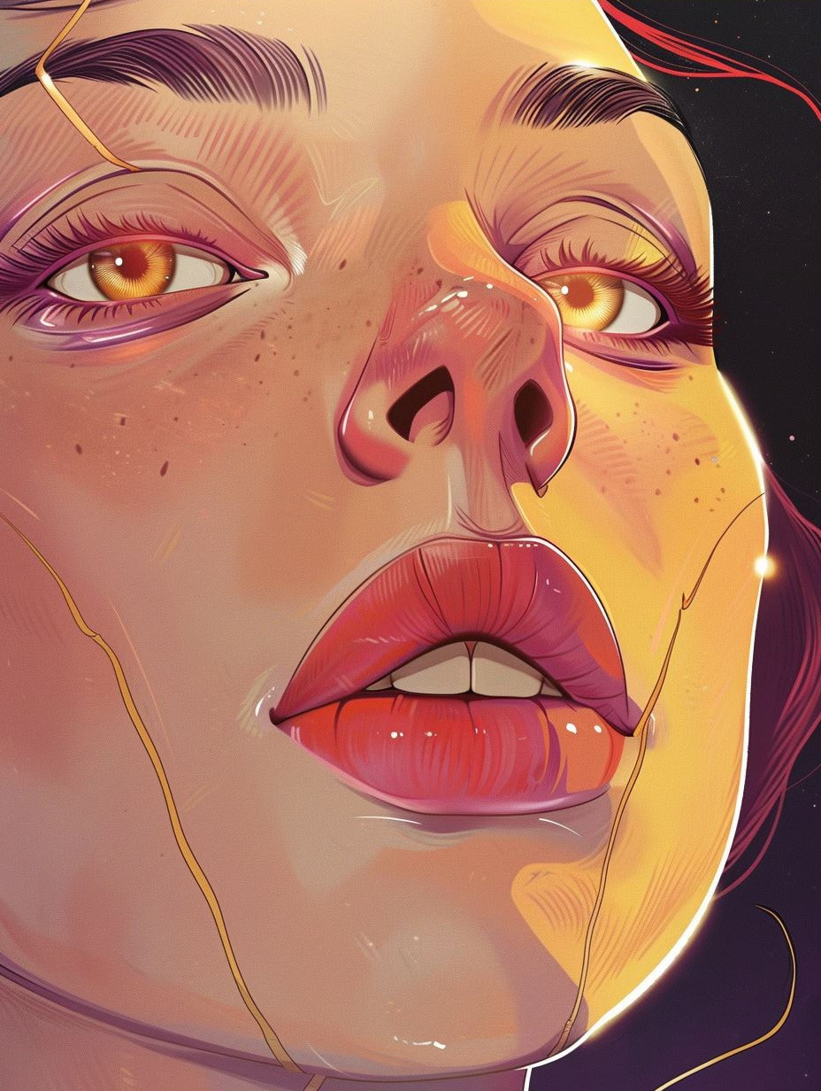 Prismatic Fragmented Portrait Study
