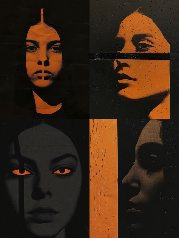 Amber Shadow Portrait