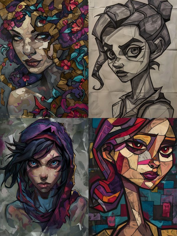 Fragmented Floral Muse