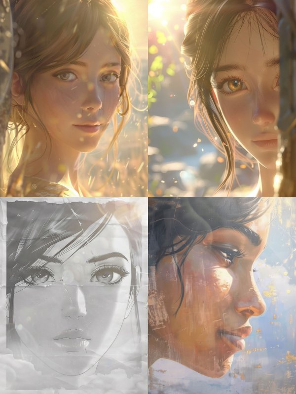 Ethereal Digital Portraiture Study