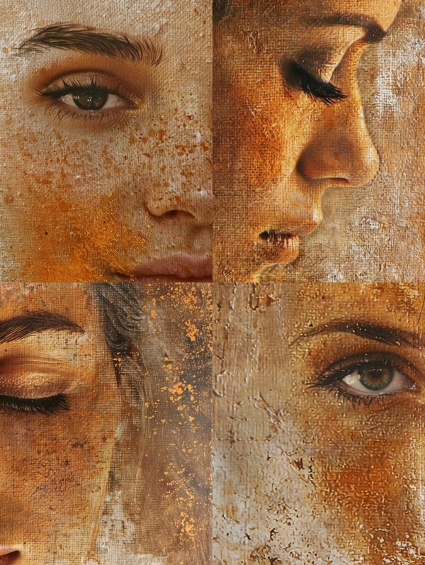 Golden Canvas Gaze