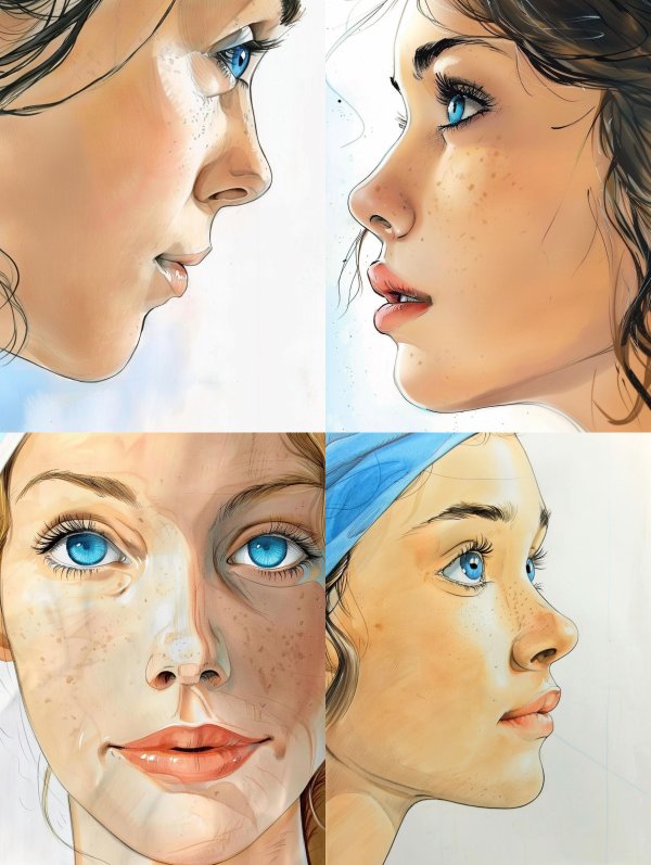 Ethereal Azure Gaze