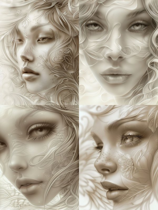 Ivory Ethereal Bloom