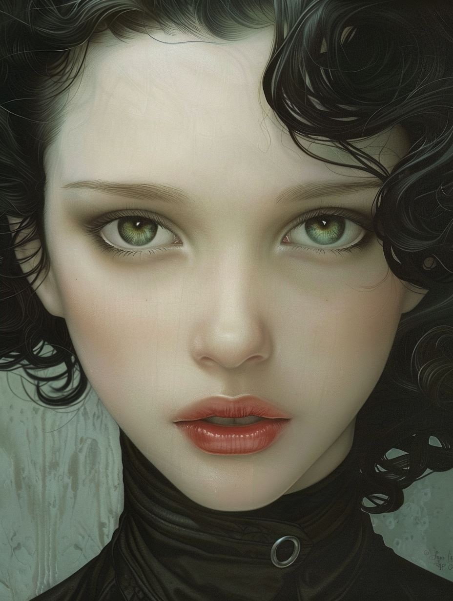 Ethereal Porcelain Gaze - Image 2