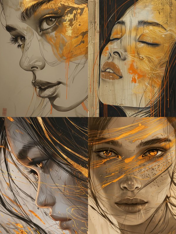 Gilded Soul Portrait