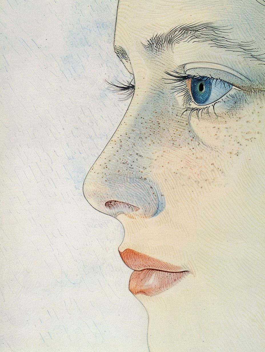 Ethereal Pastel Portrait Study