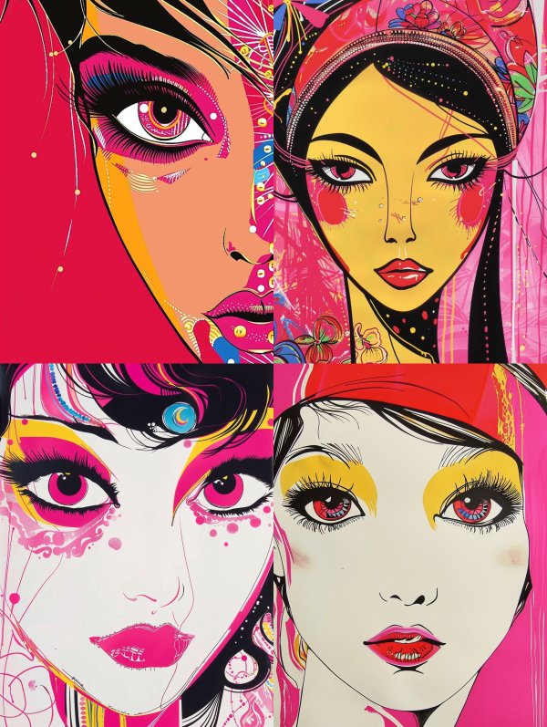 Neon Prism Portrait