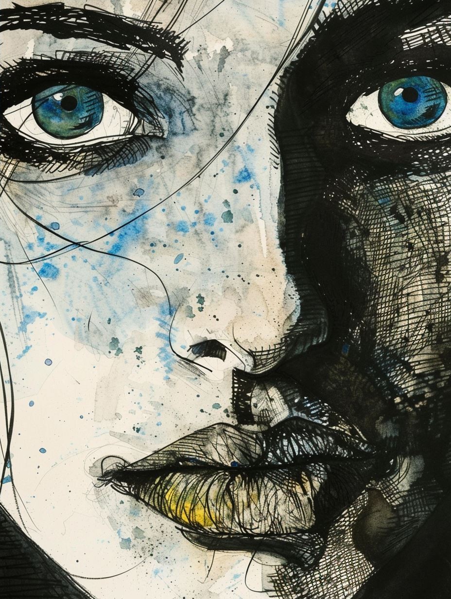 Ethereal Ink Gaze