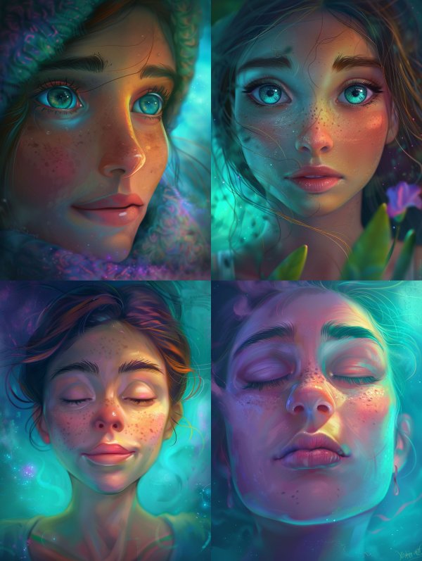Ethereal Glow Portrait Series