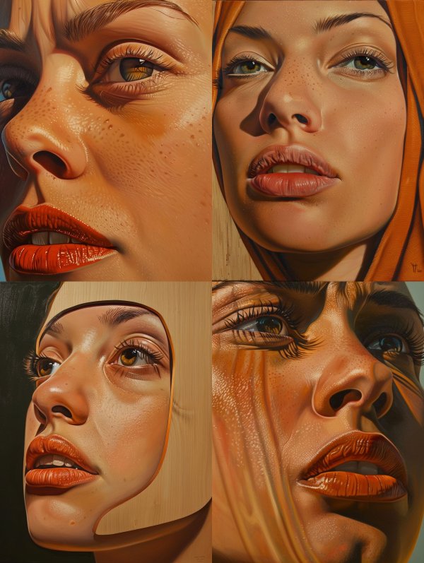 Warm Tones Hyper Realistic Portraits
