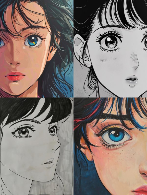 Ethereal Anime Portrait Study
