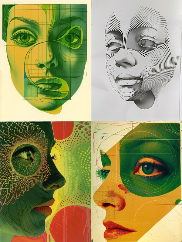 Geometric Emerald Vision