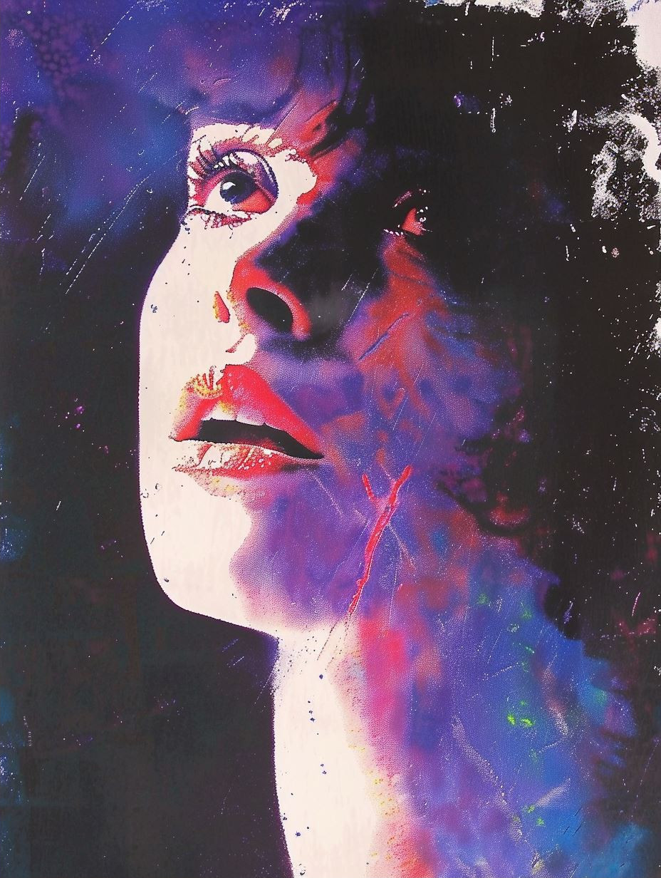 Abstract Neon Portrait Distortion - Image 2