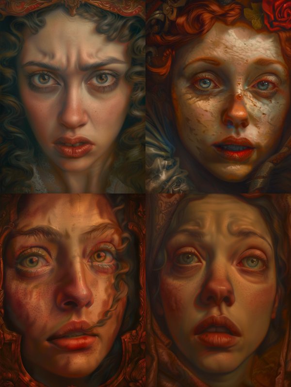 Haunting Portraits of Emotional Turmoil