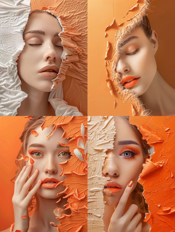 Torn Fabric Elegance