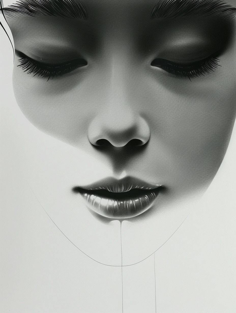 Ethereal Monochrome Portrait Study