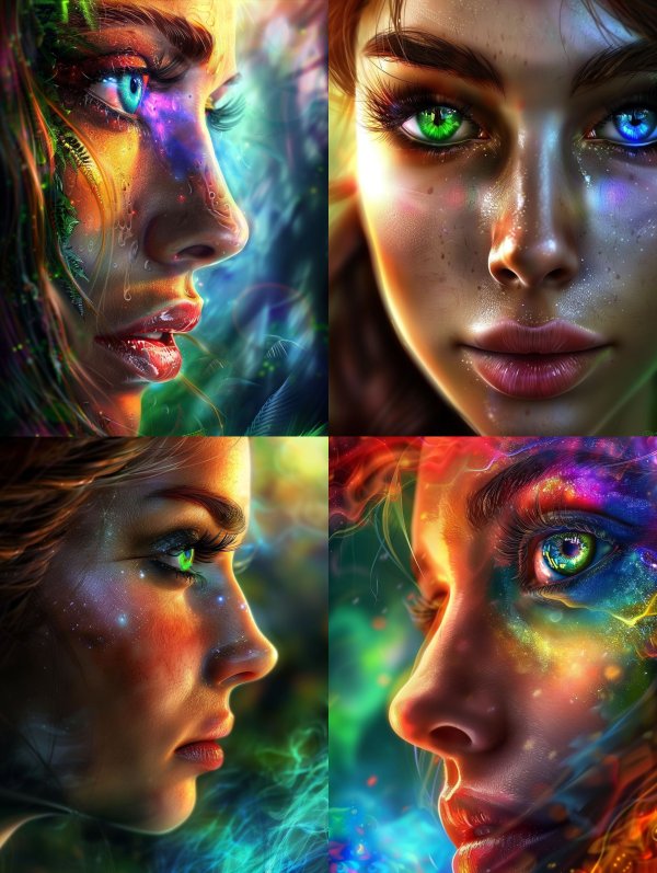 Ethereal Nature Spirit Portrait