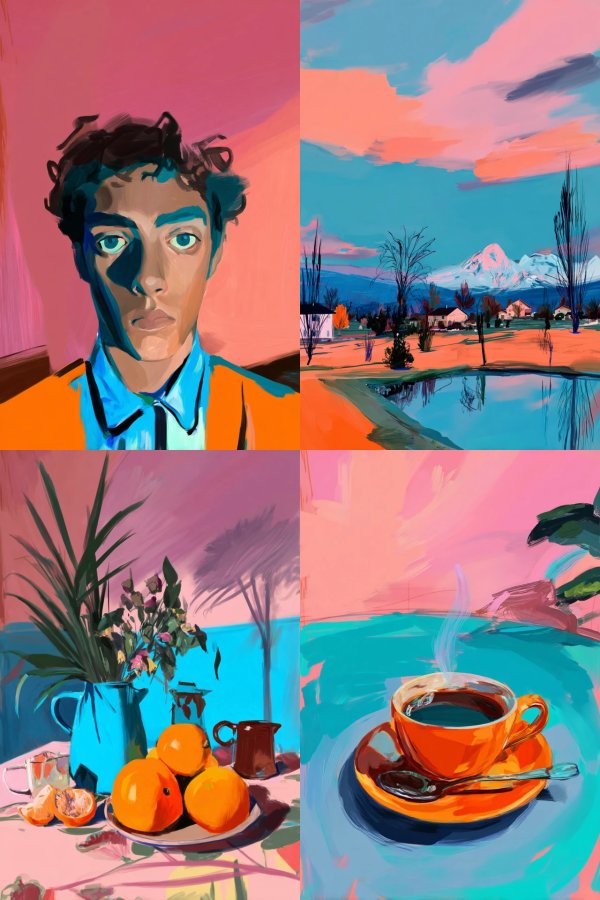 Vibrant Expressionist Gaze